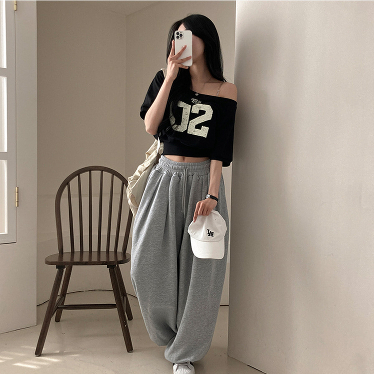 半袖Tシャツ ナンバーオフクロップ半袖Tシャツ