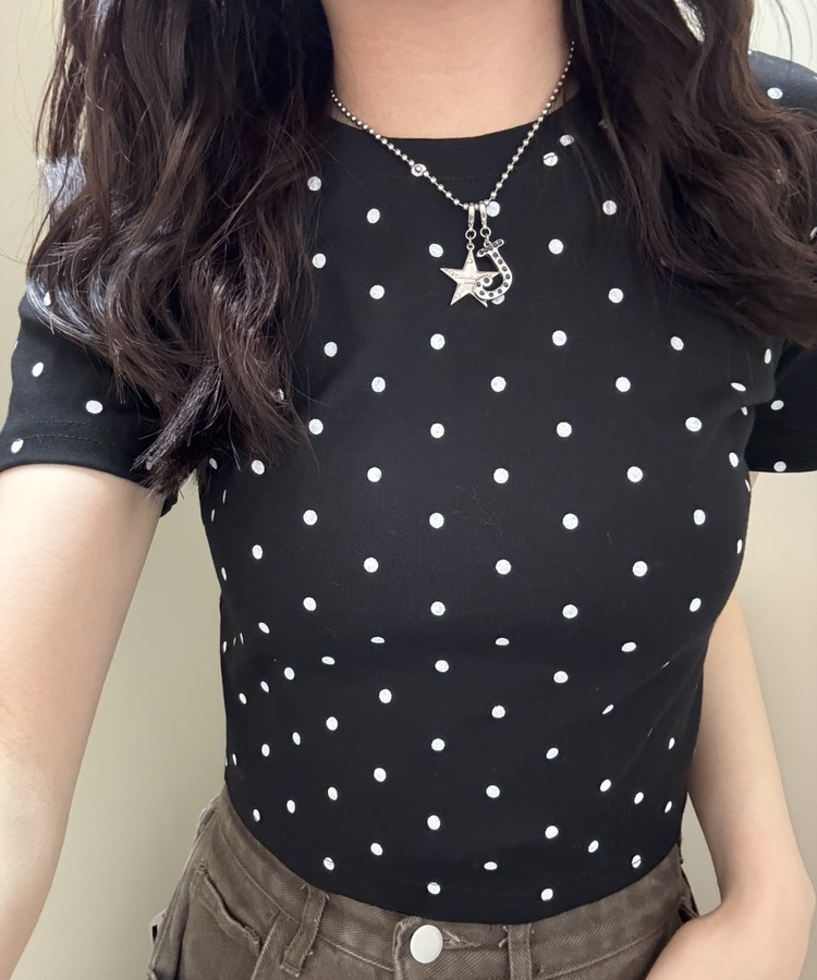 半袖Tシャツ ドットハーフTシャツ