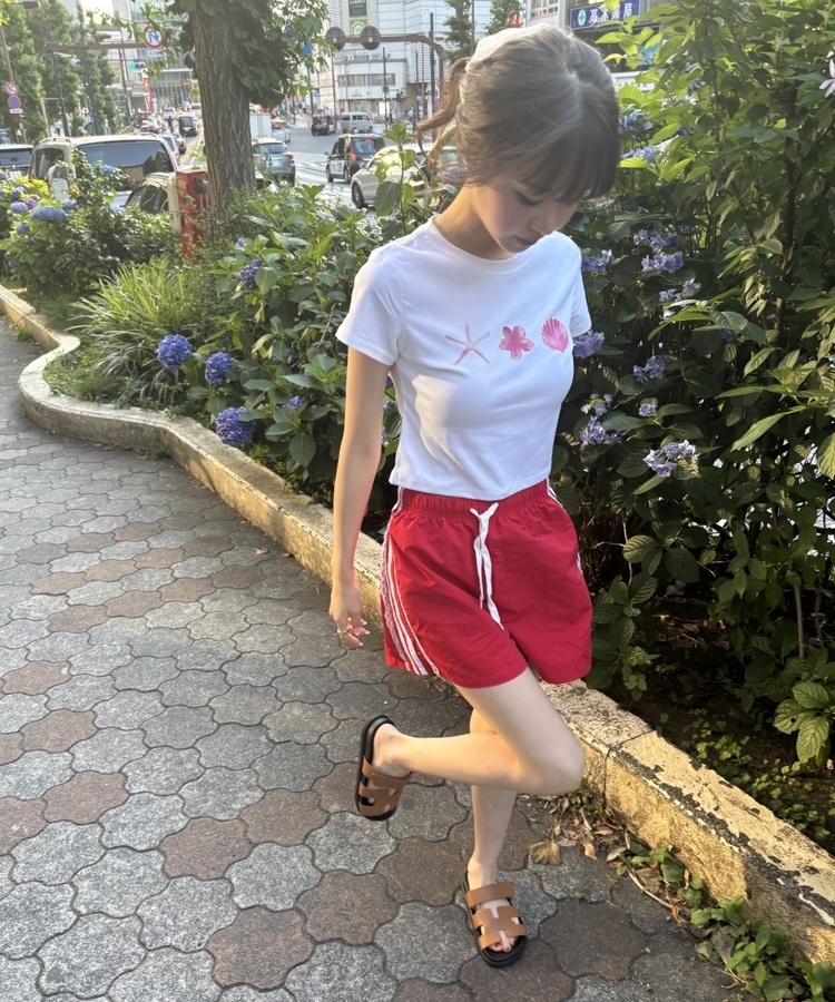 SPS34571 サイドラインレースハーフパンツ ショートパンツ - SONA