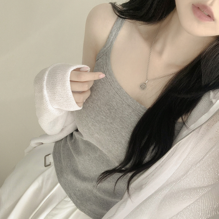 クロップインナーキャミソール GREY