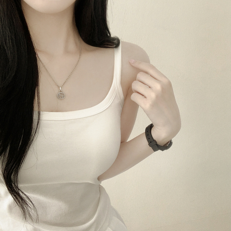 クロップインナーキャミソール WHITE