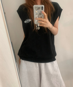 ベスト Vネックベスト BLACK