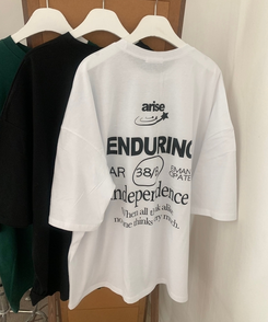 半袖Tシャツ レタリングオーバー半袖Tシャツ