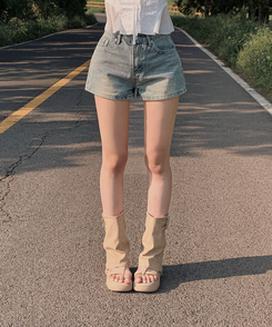 ウォッシングデイリーショートパンツ VINTAGE GREEN