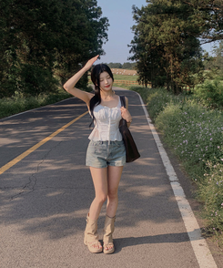 ウォッシングデイリーショートパンツ VINTAGE GREEN