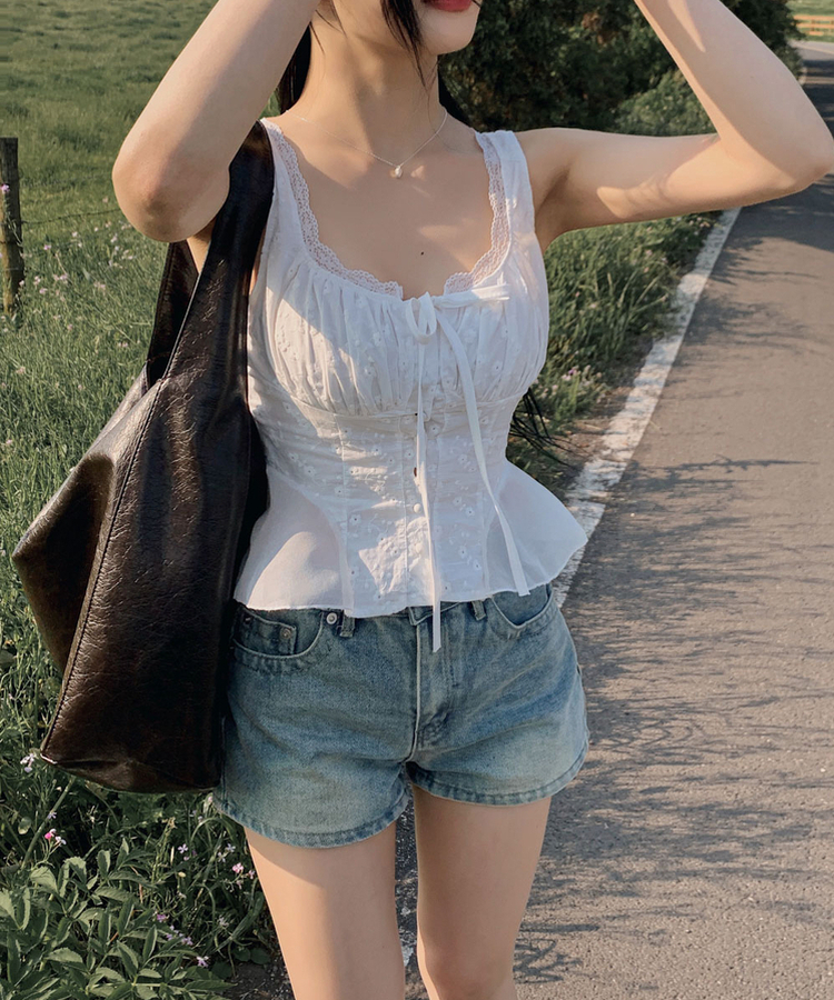 ウォッシングデイリーショートパンツ VINTAGE GREEN