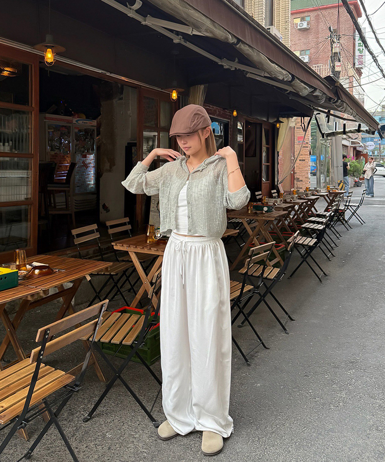 ハンチングキャップ BROWN