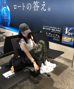 刺繍ポイントバックパック BLACK