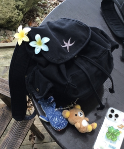 刺繍ポイントバックパック｜バックバッグ・スクールバッグ｜韓国