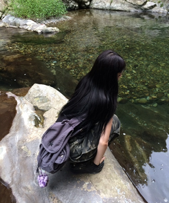 刺繍ポイントバックパック GRAY