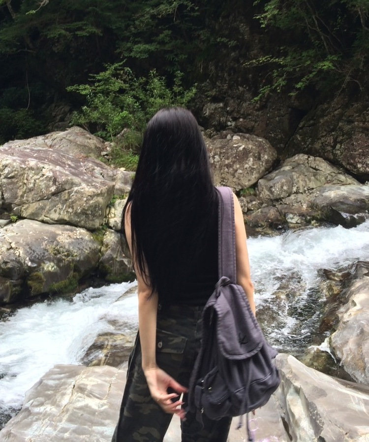 刺繍ポイントバックパック GRAY