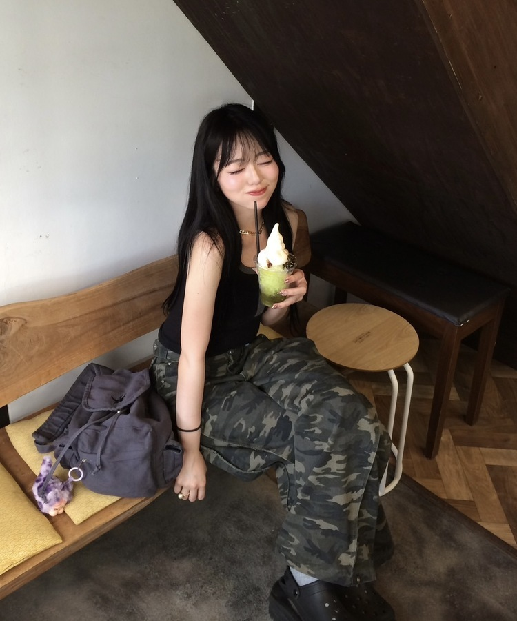 刺繍ポイントバックパック GRAY