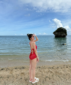 ドットモノキニビキニ RED
