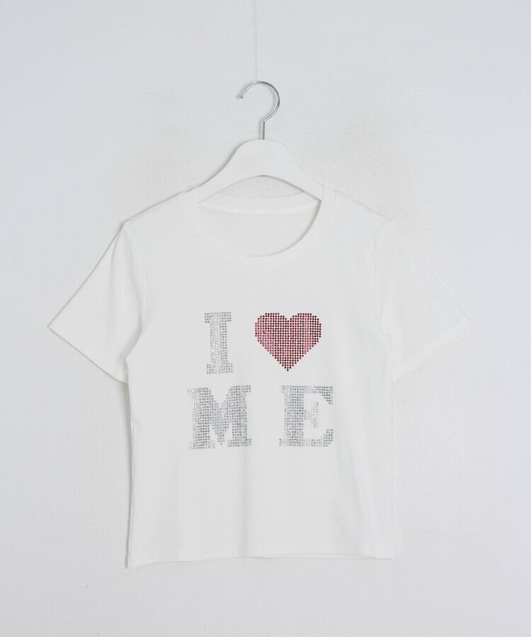 半袖Tシャツ ハートグリッター半袖Tシャツ