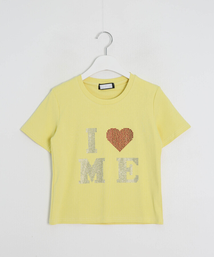 半袖Tシャツ ハートグリッター半袖Tシャツ