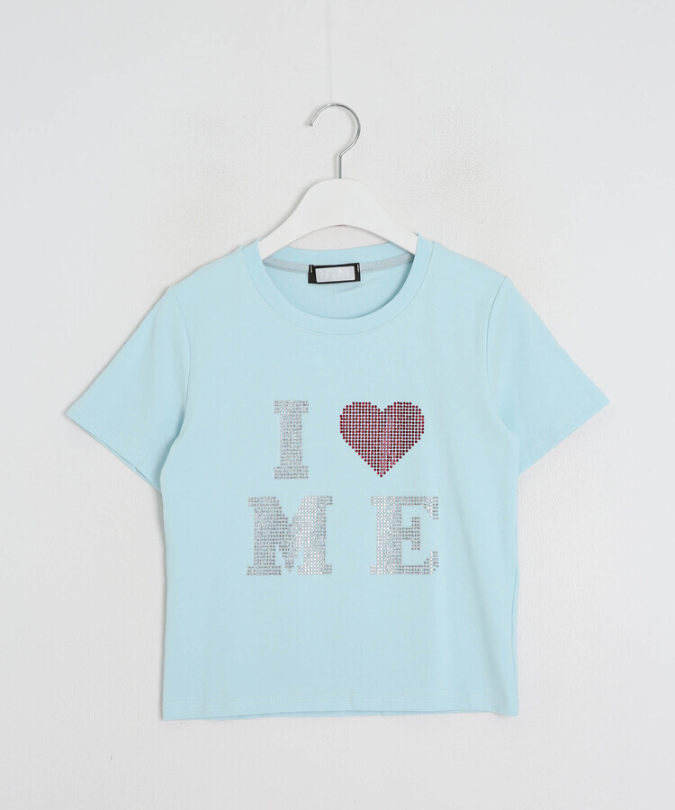 半袖Tシャツ ハートグリッター半袖Tシャツ