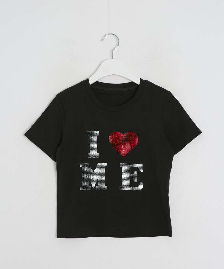 半袖Tシャツ ハートグリッター半袖Tシャツ