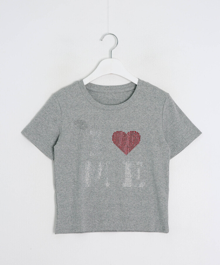 半袖Tシャツ ハートグリッター半袖Tシャツ
