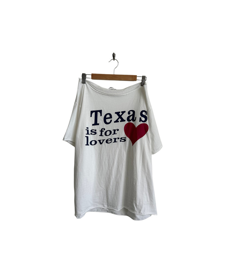 レタリングオフオーバー半袖Tシャツ