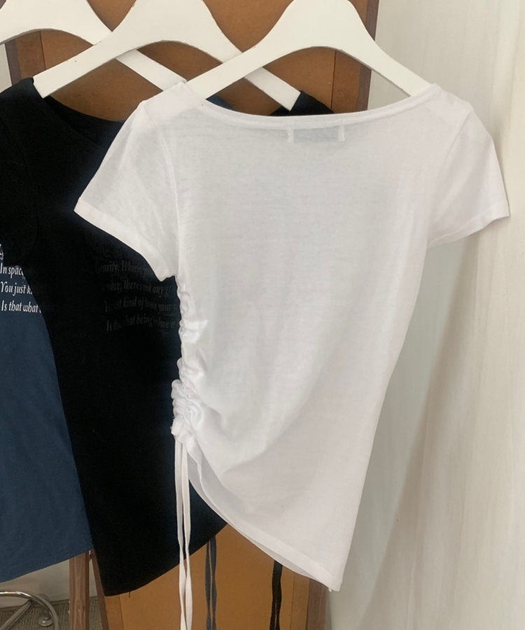 半袖Tシャツ スリムアンバランスシャーリング半袖Tシャツ