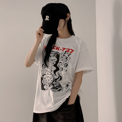 半袖Tシャツ オーバープリンティング半袖Tシャツ WHITE
