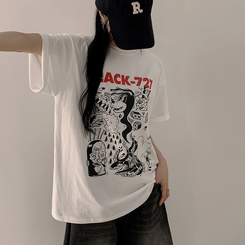半袖Tシャツ オーバープリンティング半袖Tシャツ WHITE