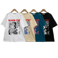 半袖Tシャツ オーバープリンティング半袖Tシャツ