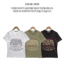 ルーズレタリング半袖Tシャツ