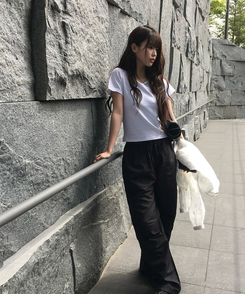 半袖Tシャツ シンプルベーシック半袖Tシャツ IVORY