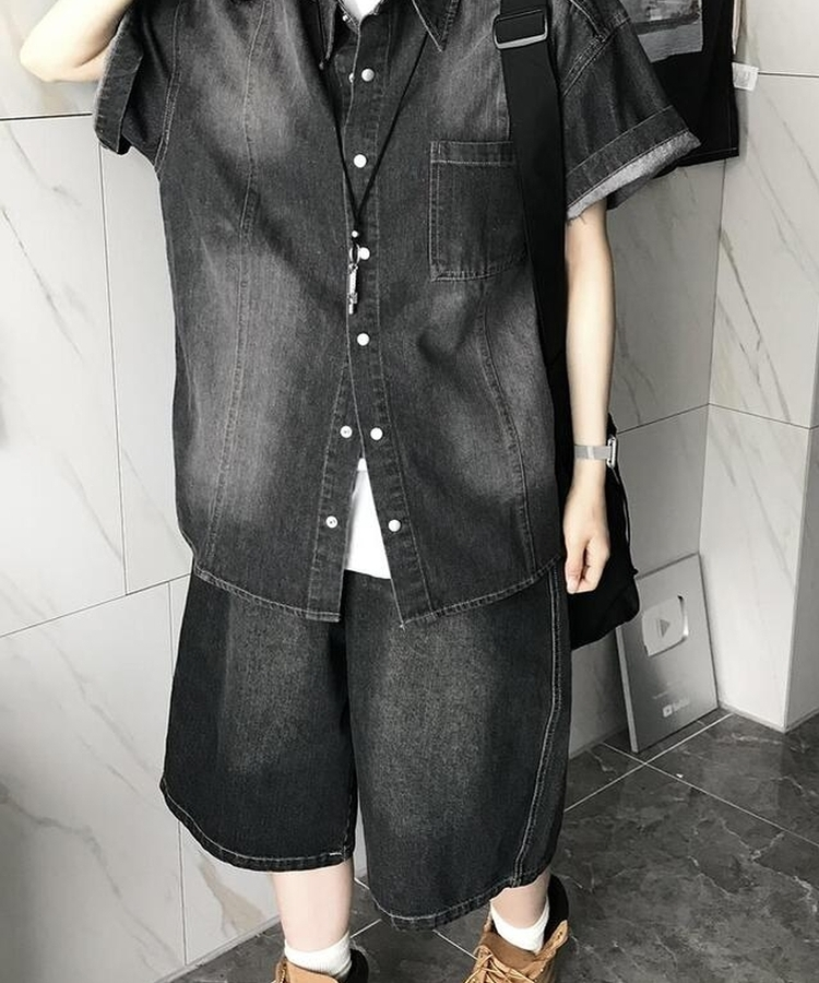 オードウォッシングパンツ BLACK DENIM