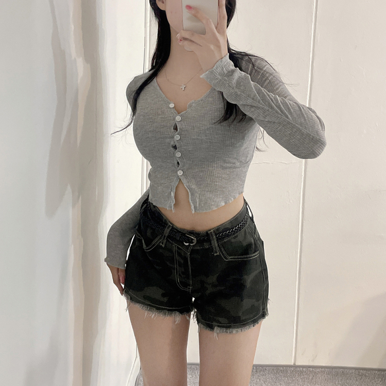 ショートパンツ ミリタリーストリートホットパンツ CAMO