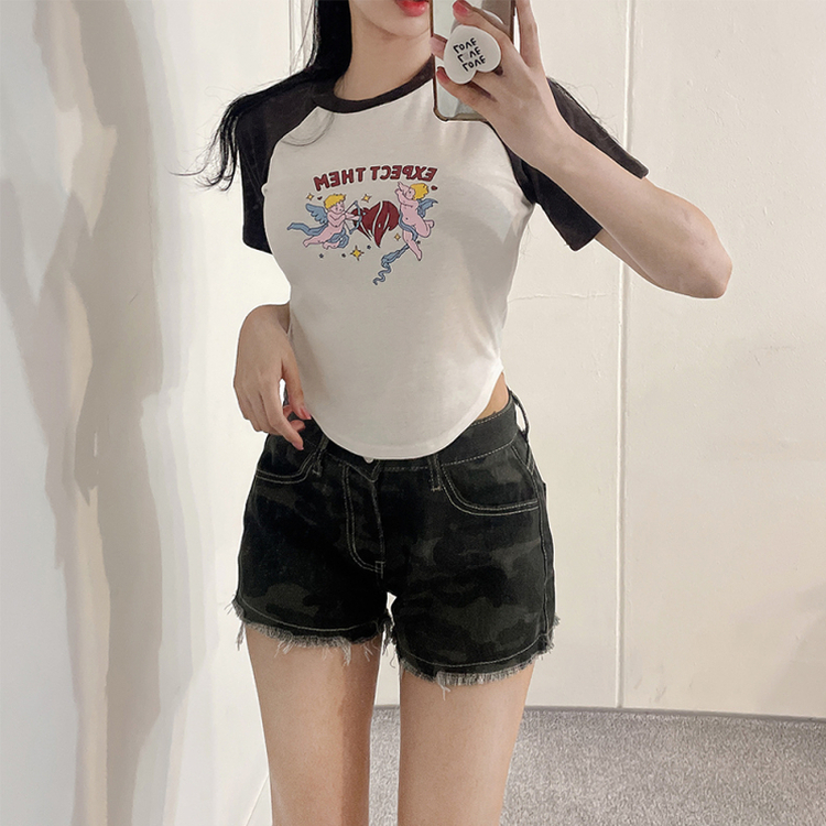 ショートパンツ ミリタリーストリートホットパンツ CAMO
