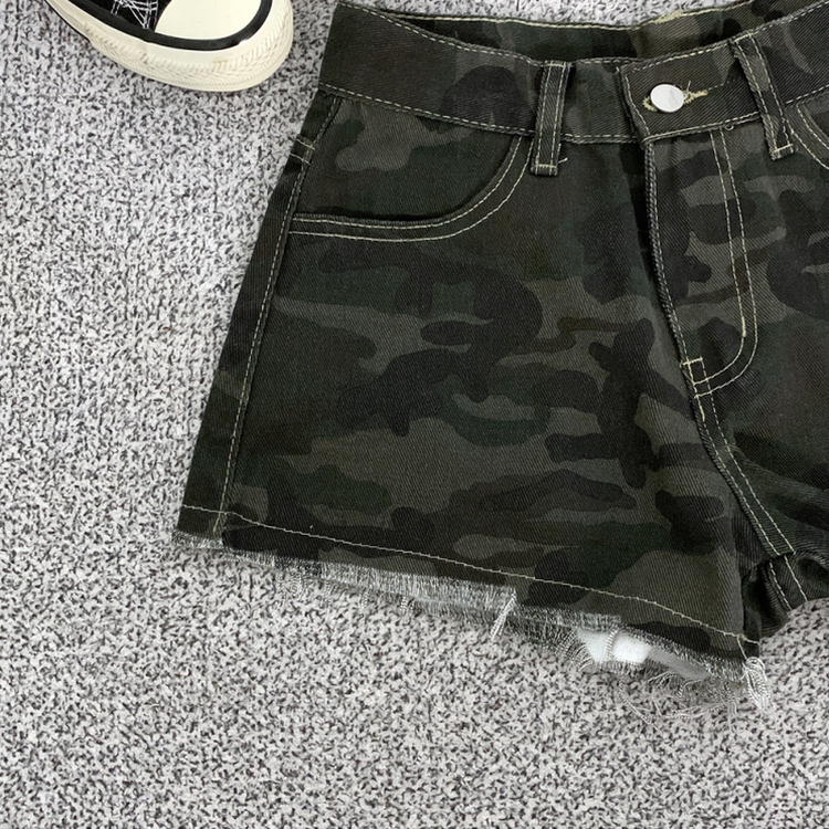ショートパンツ ミリタリーストリートホットパンツ