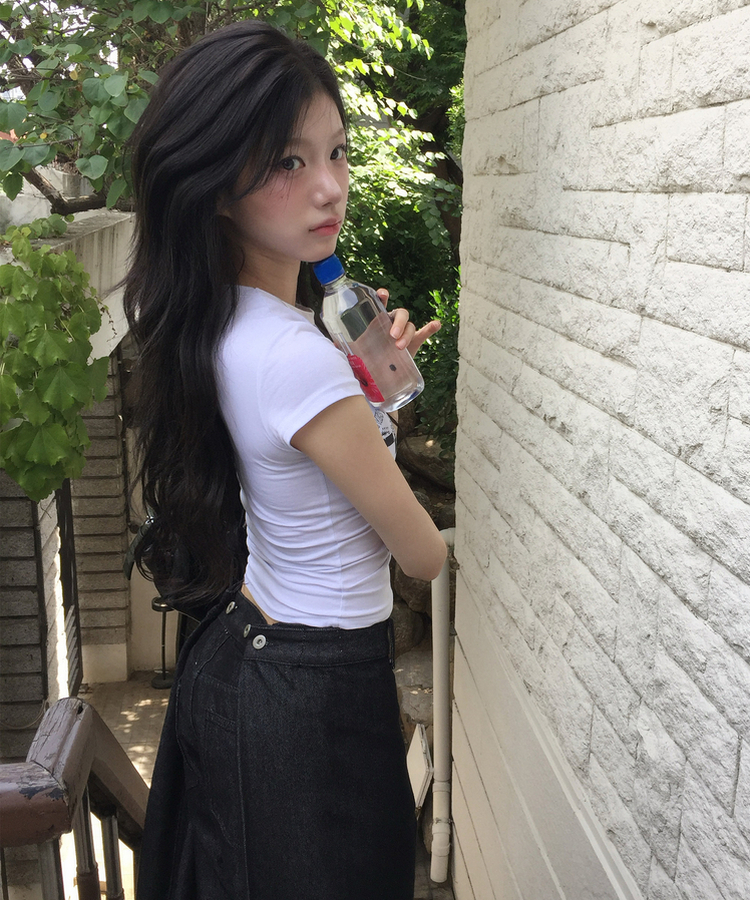 半袖Tシャツ NANAスリム半袖Tシャツ WHITE