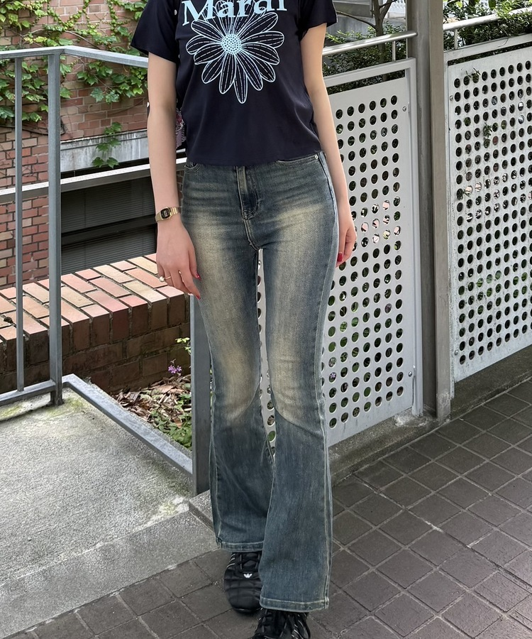 【単独パンツ❤️特価】ブーツカットデニムパンツ BLUE