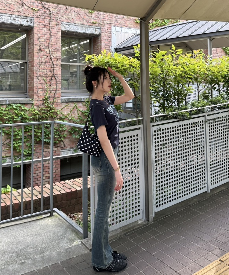 【単独パンツ❤️特価】ブーツカットデニムパンツ BLUE