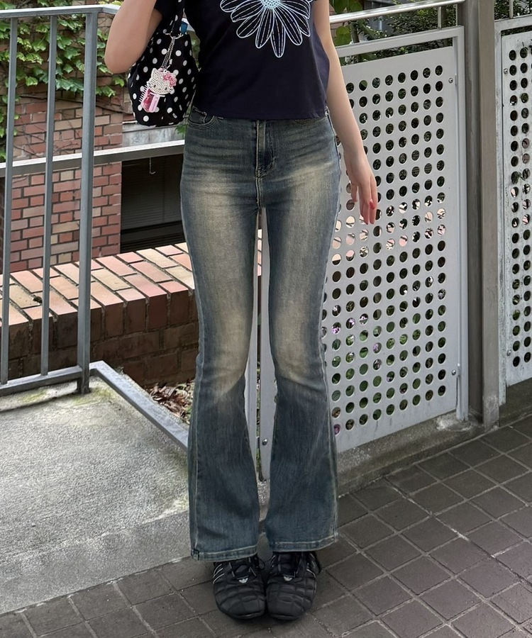 【単独パンツ❤️特価】ブーツカットデニムパンツ BLUE