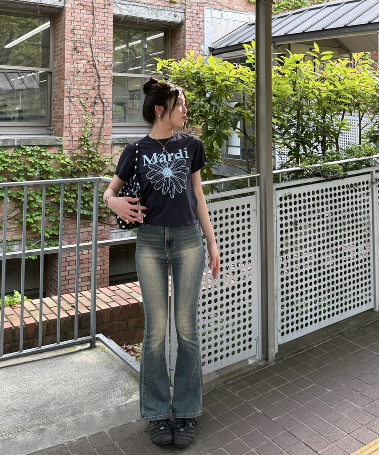 【単独パンツ❤️特価】ブーツカットデニムパンツ BLUE