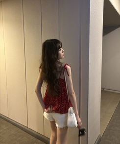 ショートパンツ ダメージデニムショートパンツ WHITE