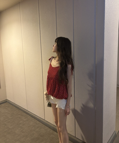 ショートパンツ ダメージデニムショートパンツ WHITE