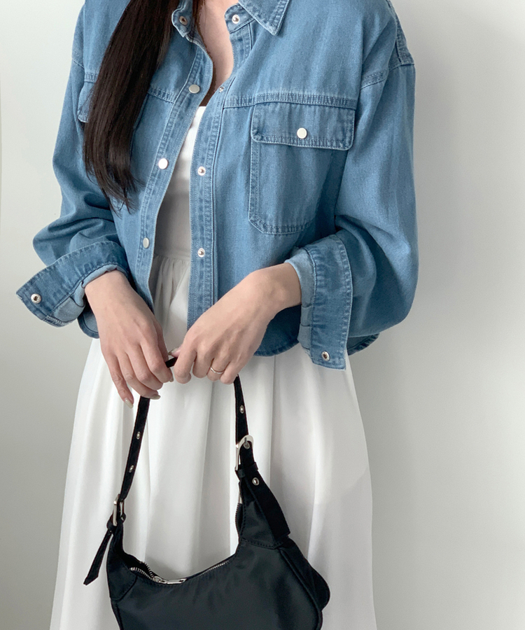 ロングワンピース フルアレイヤードロングワンピース WHITE