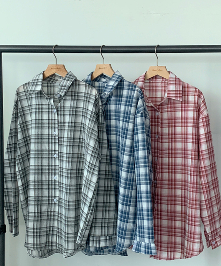 シャツ 【丈別】チェリーチェックシャツ