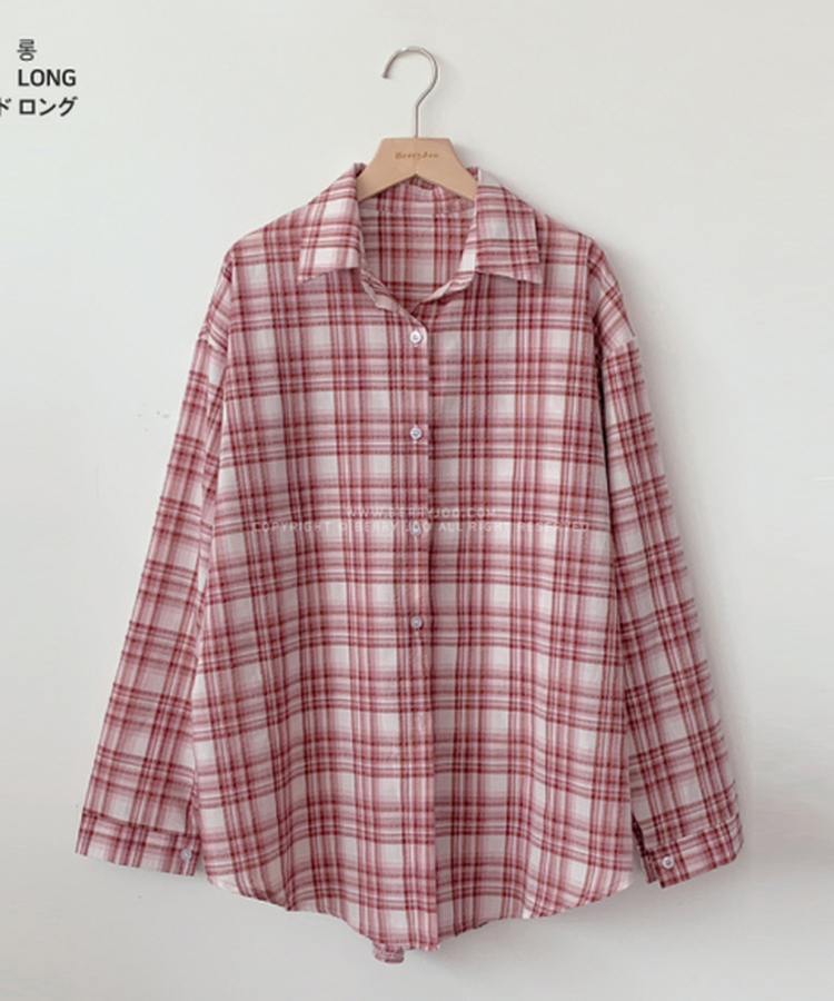 シャツ 【丈別】チェリーチェックシャツ