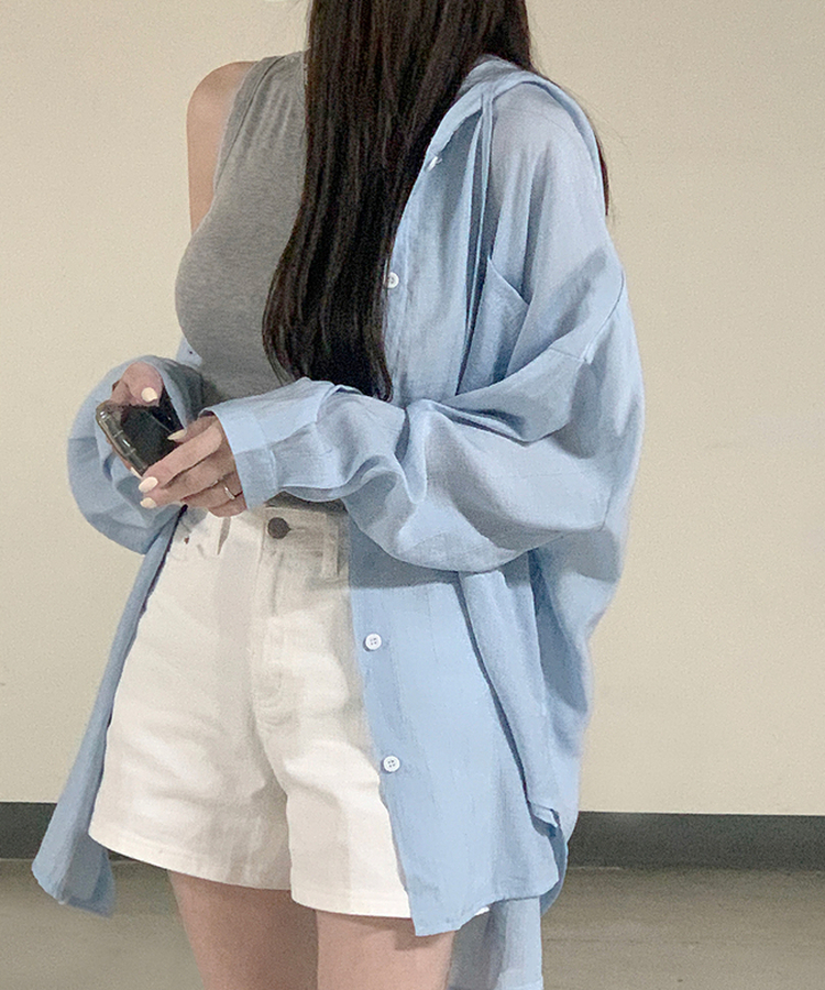 シャツ デローズフードシャツ SKYBLUE