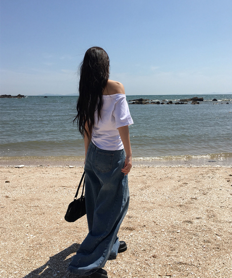 レタリングナンバー半袖Tシャツ WHITE