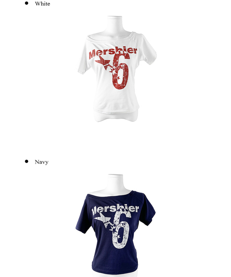 レタリングナンバー半袖Tシャツ