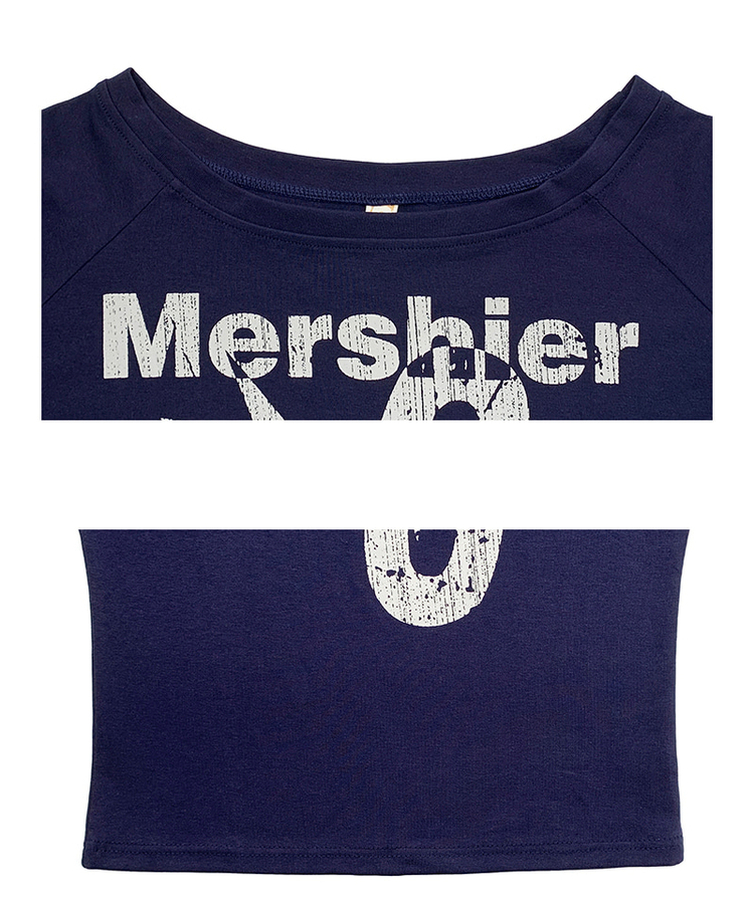 レタリングナンバー半袖Tシャツ