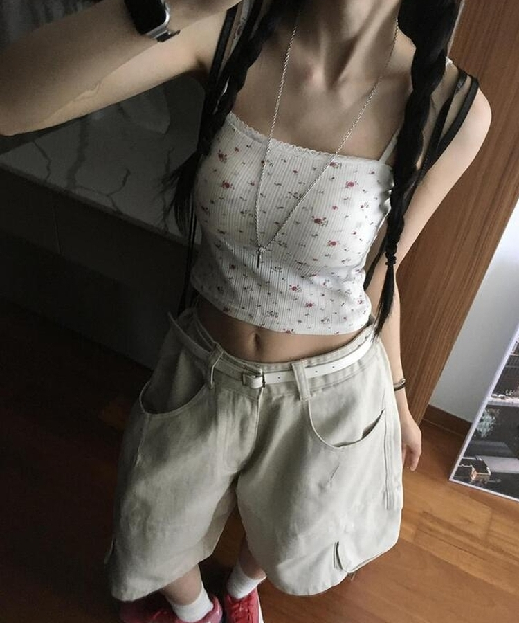ショートパンツ アーモンドポケットバミューダパンツ LIGHT BEIGE