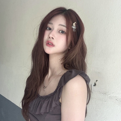 ヘアアクセサリー Y2Kキュービックリボンヘアピン SILVER