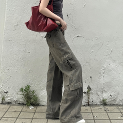サイドポケットカーゴパンツ KHAKI